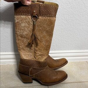 Brown Leather Women's Boots